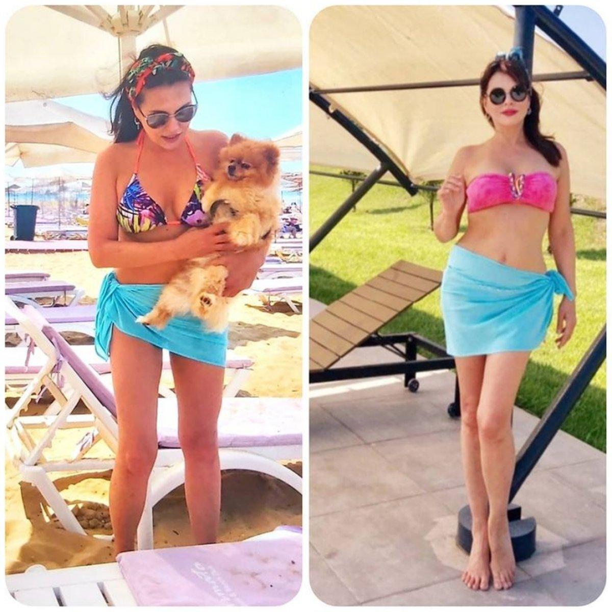 Aydan Şener, bikinili pozları paylaştı