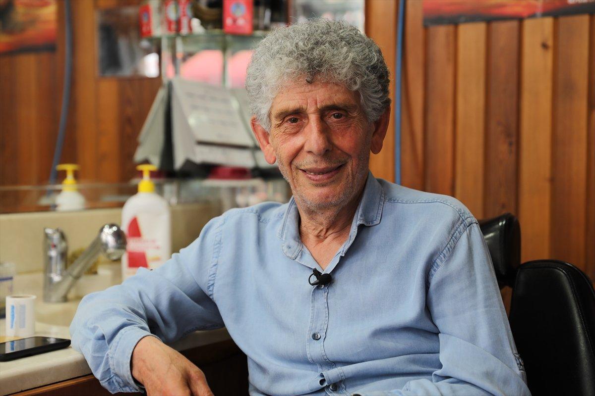 Trabzonlu usta berber, 70 yıldır baba mesleğini sürdürüyor