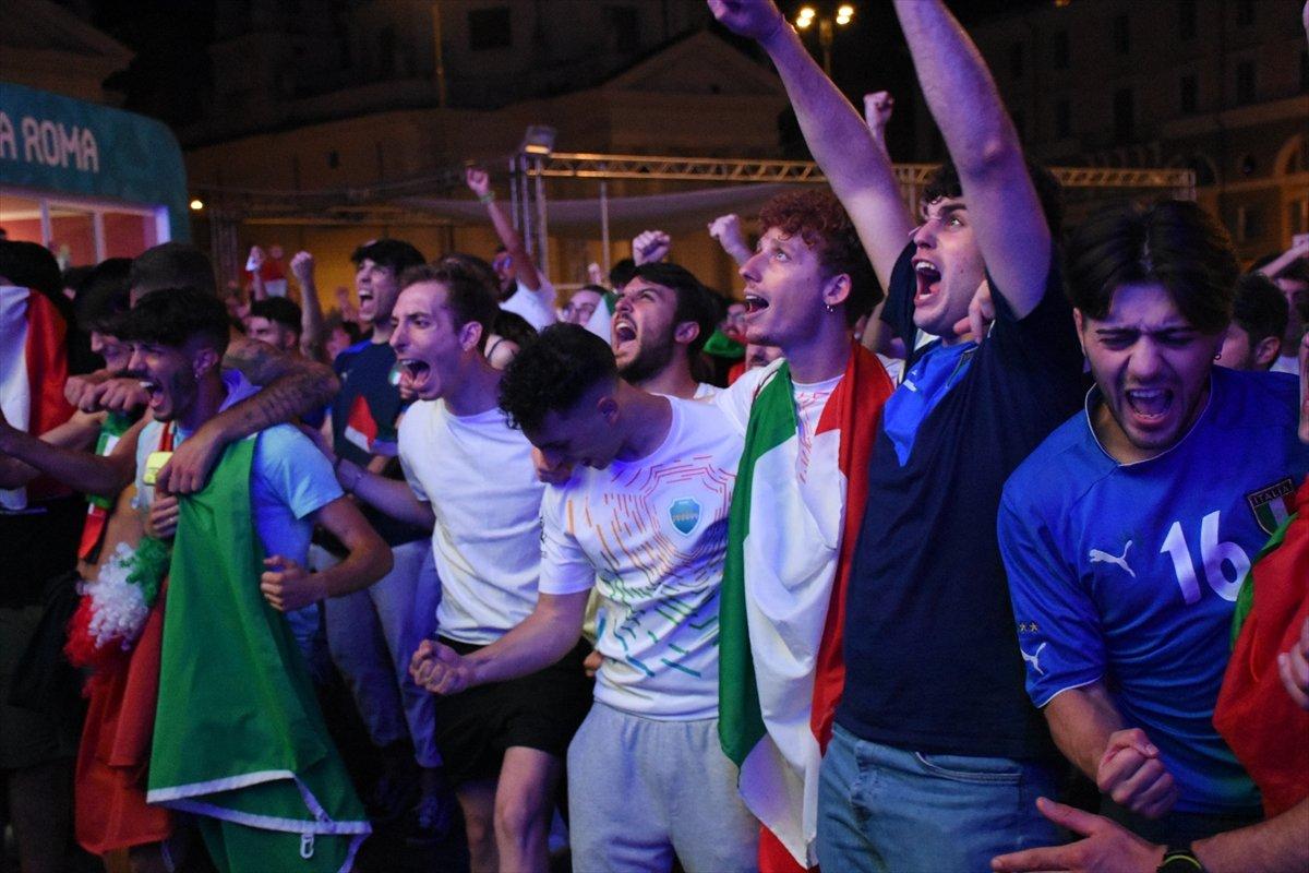 Roma'da İtalyanların final coşkusu