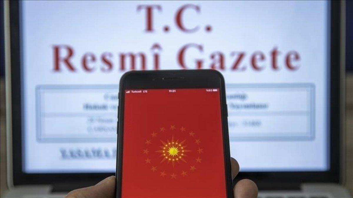 Resmi Gazete'de yayınlandı