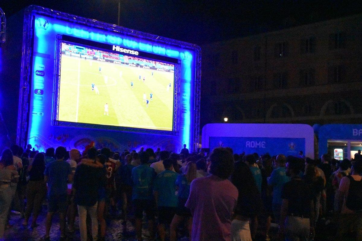 Roma'da İtalyanların final coşkusu