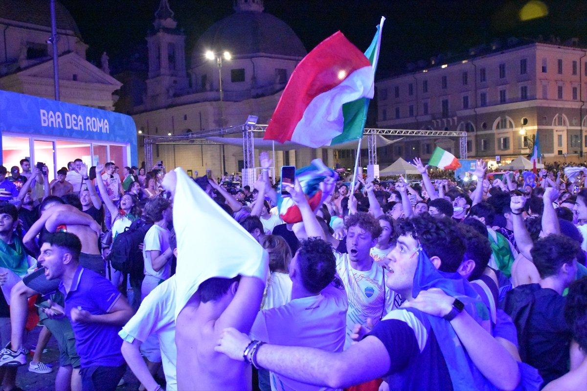 Roma'da İtalyanların final coşkusu