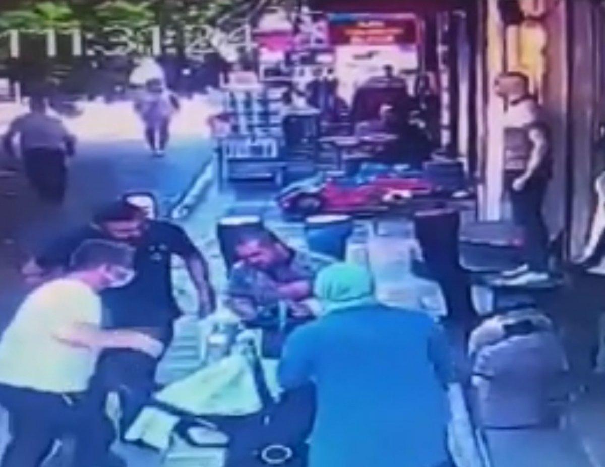 Güngören'de babanın hesapsız hareketi, bebeği arabadan düşürdü