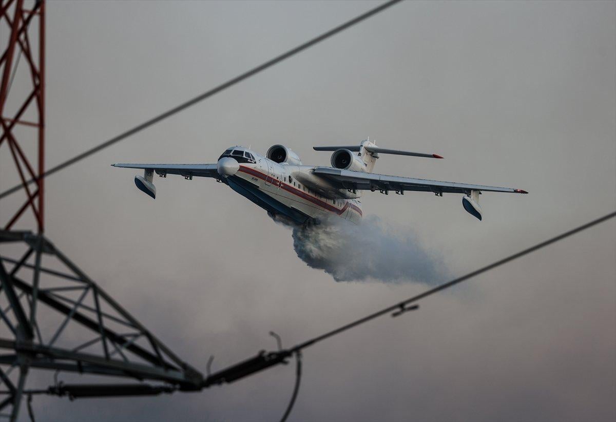 Foça'da orman yangını