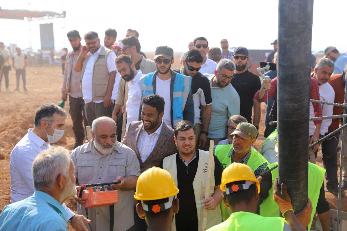 İHH, Suriye'de El Emel Kenti'nin temellerini attı