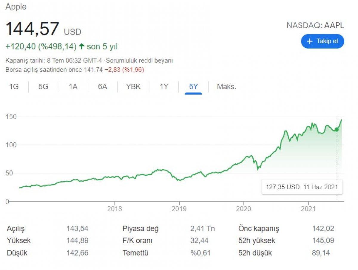 apple hisseleri