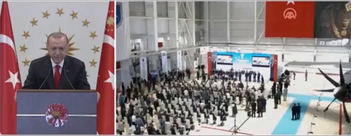 Cumhurbaşkanı Erdoğan, A400M uçakları bakım tesisleri açılışına katıldı