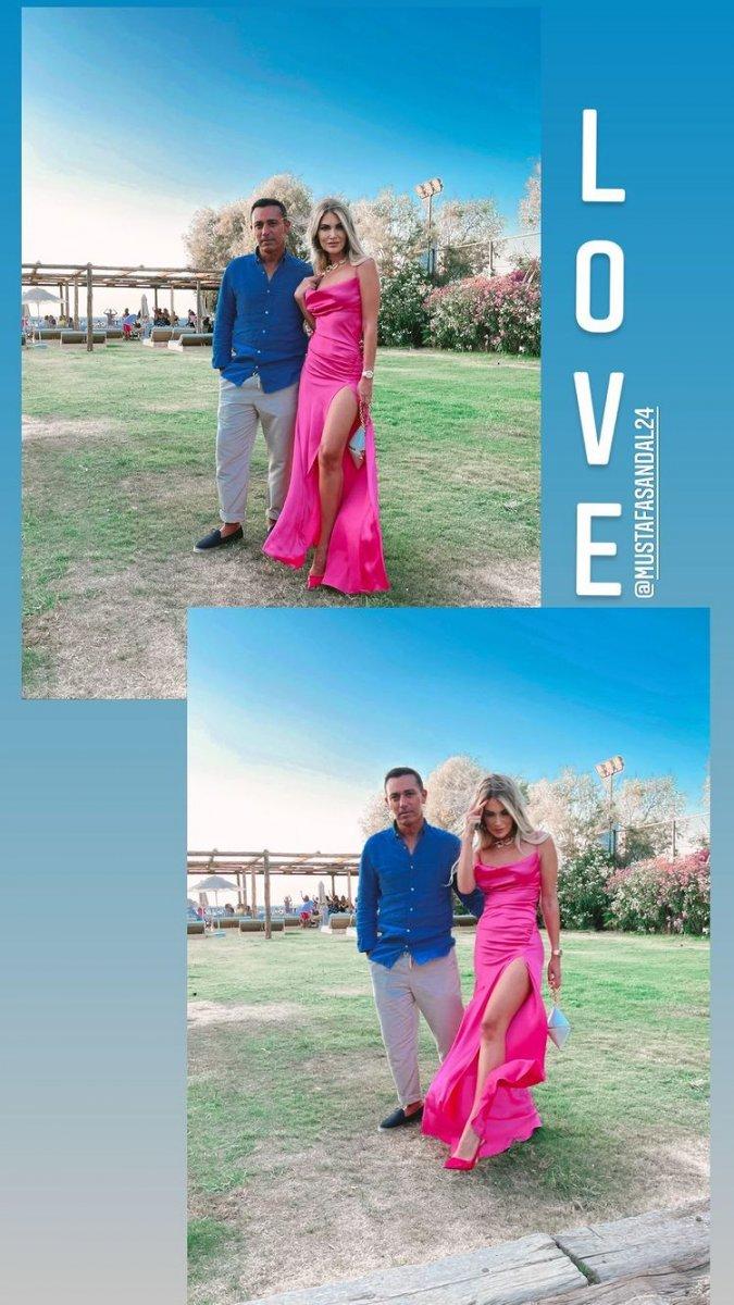 Mustafa Sandal ve Melis Sütşurup'tan aşk pozu