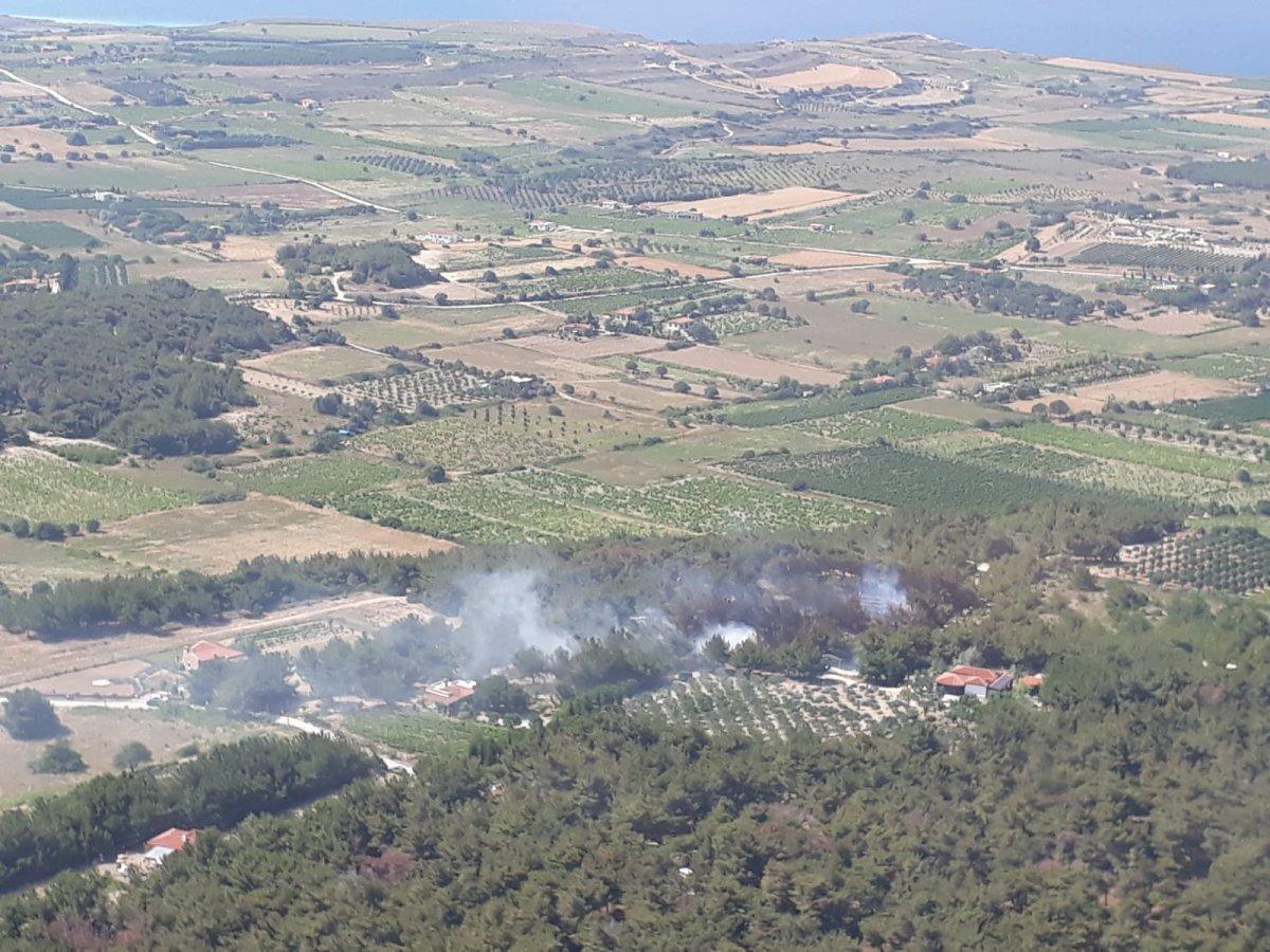 Bekir Pakdemirli'den Bozcaada yangını paylaşımı