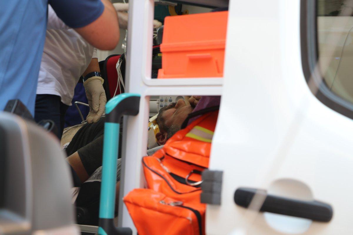 Gaziantep’de işçinin üzerine tavan çöktü