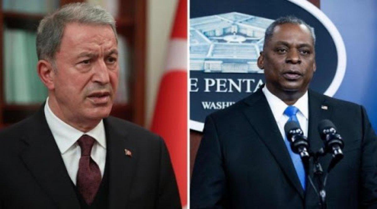 Hulusi Akar, ABD Savunma Bakanı Auistin ile görüştü