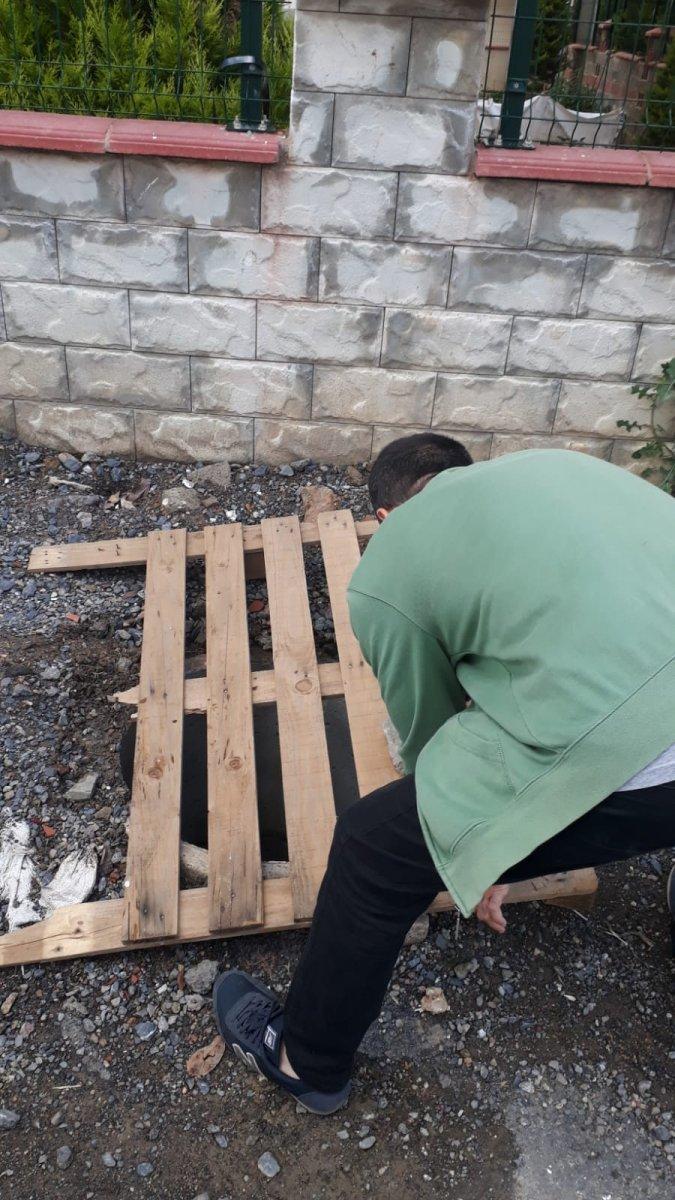 7 yaşındaki Mikail, rögar kapağı çalınan çukura düştü