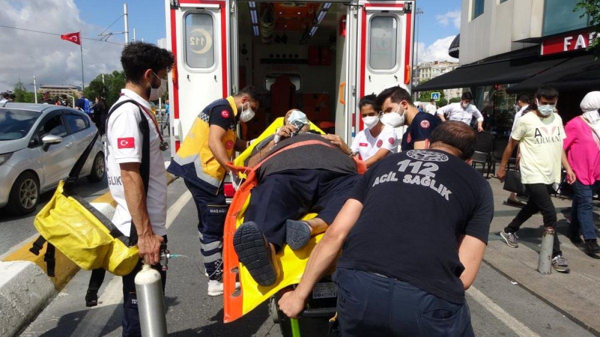 Taksim'de korona testi pozitif çıkan turist oteli alarma geçirdi