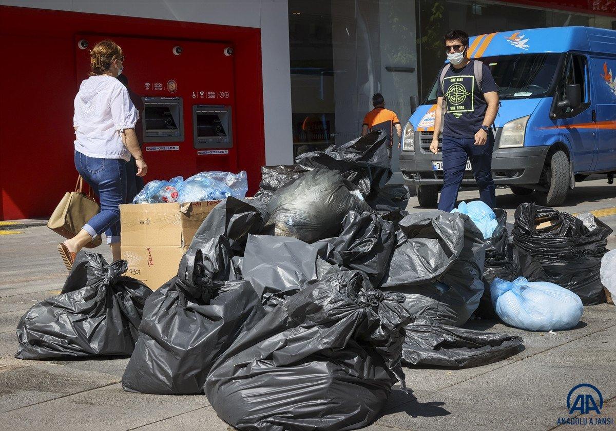 Ankara Çankaya'da çöp krizi