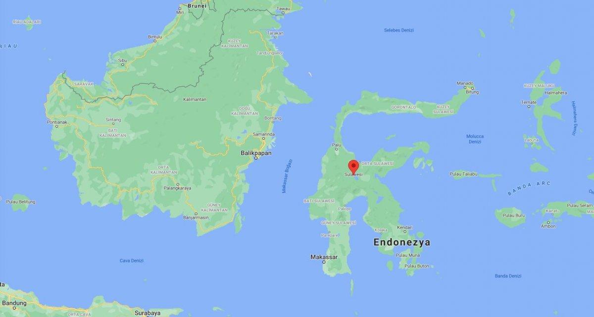 Endonezya'nın Sulawesi Adası'nda deprem