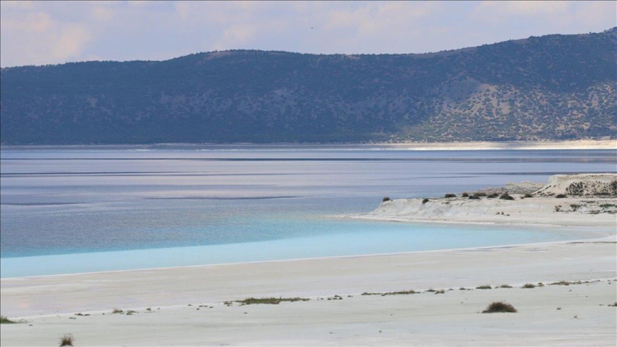 Salda Gölü'ndeki Beyaz Adalar, doğal görünümüne kavuştu