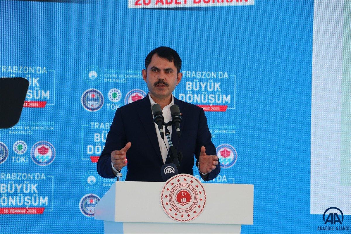 Murat Kurum'dan Trabzon'a kentsel dönüşüm müjdesi