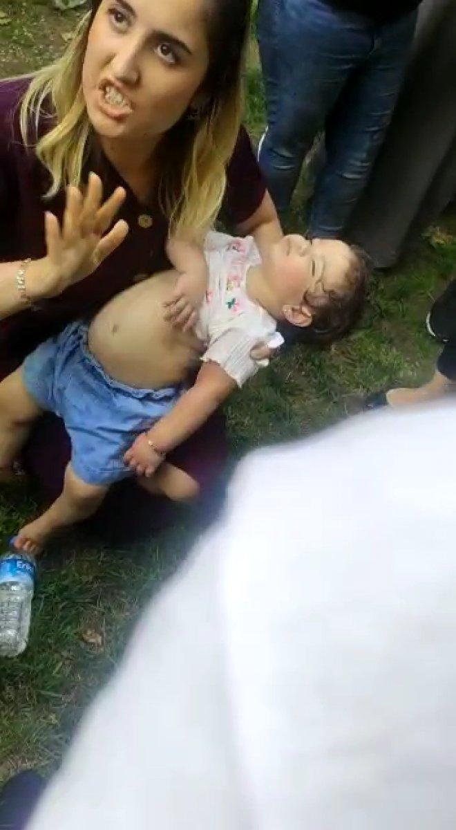 Bursa'da dili boğazına kaçan çocuğun kurtarılma anı