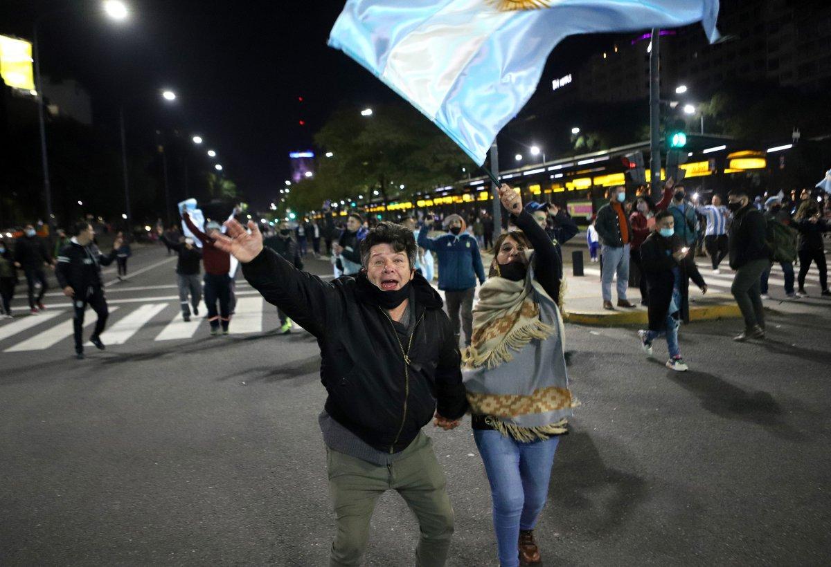 Arjantin halkı Kupa Amerika zaferini kutluyor