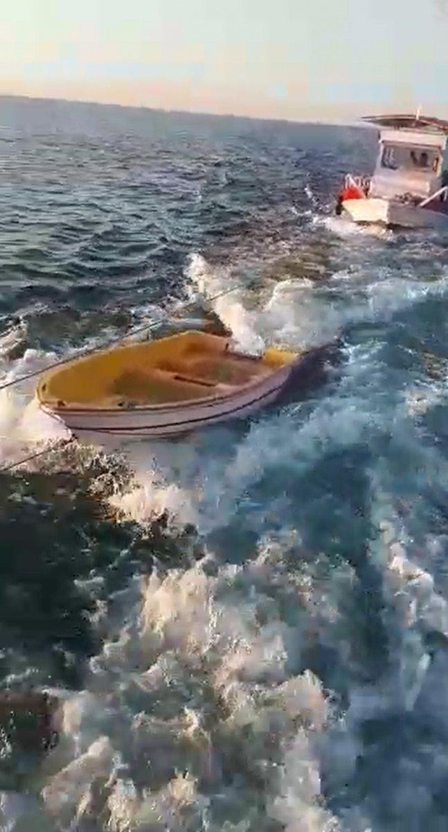 Antalya'da amatör balıkçıları kurtardı
