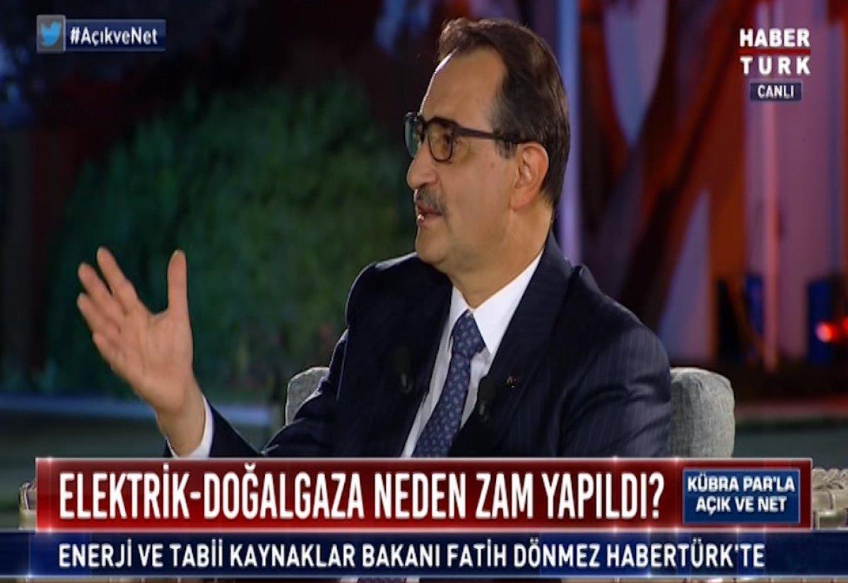 Fatih Dönmez, doğalgaz ve elektriğe neden zam yapıldığını açıkladı