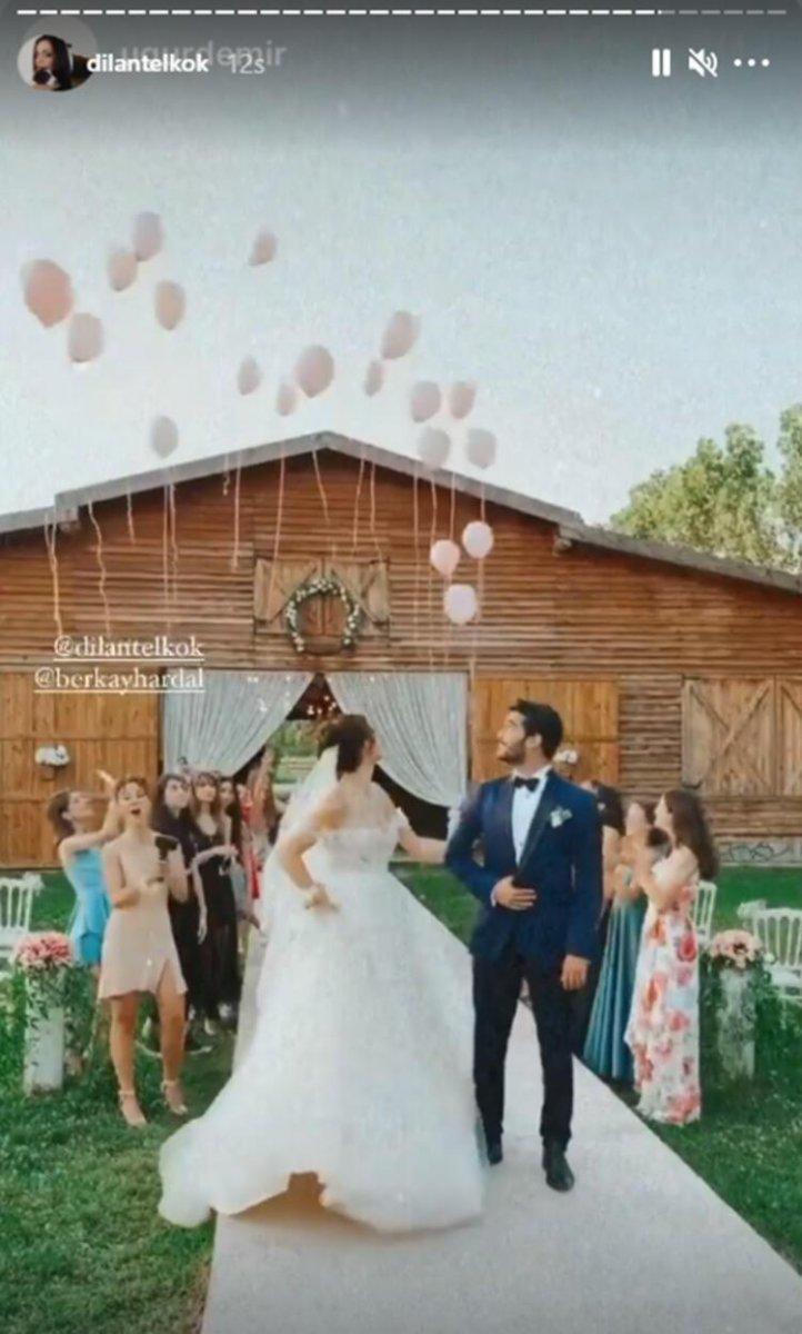 Dilan Telkök ile Berkay Hardal düğün yaptı