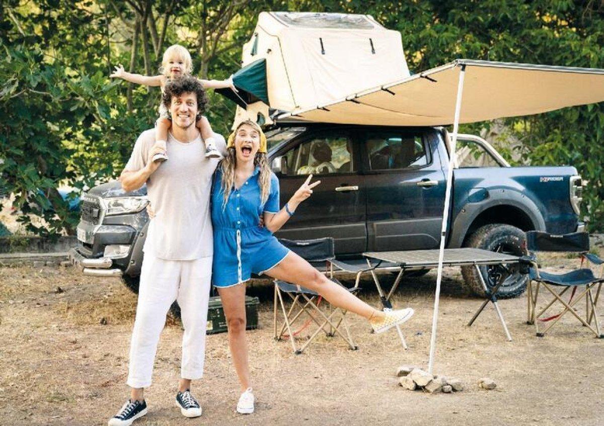 Müge Boz-Caner Erdeniz çifti kampta