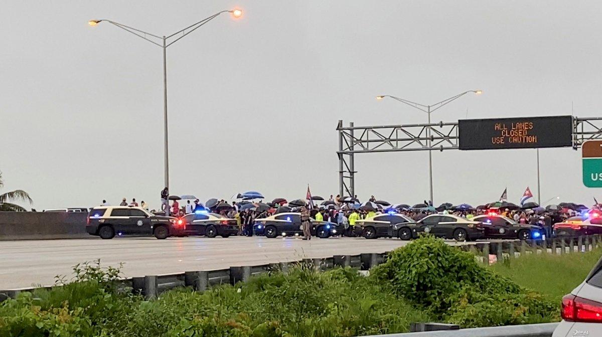 ABD'de Küba için gösteri