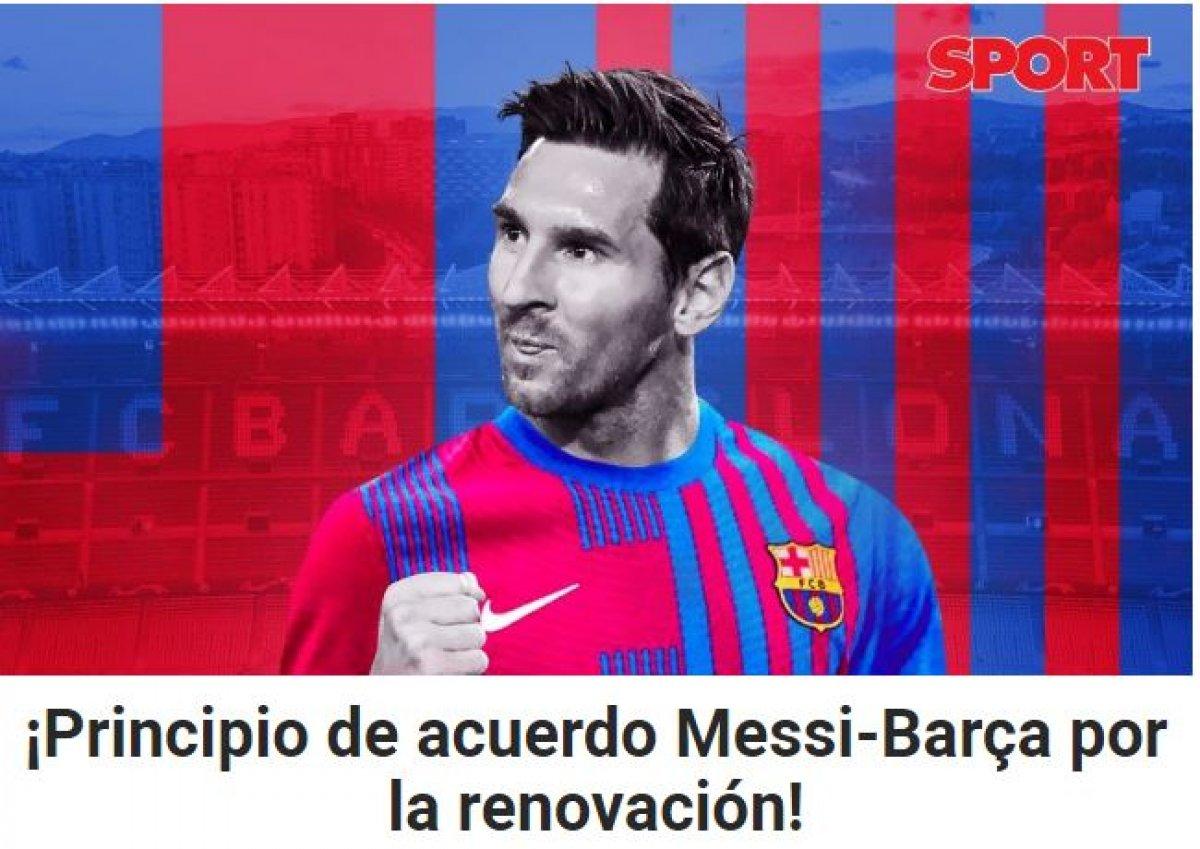 Katalan basını yazdı: Lionel Messi, Barcelona'yla anlaştı