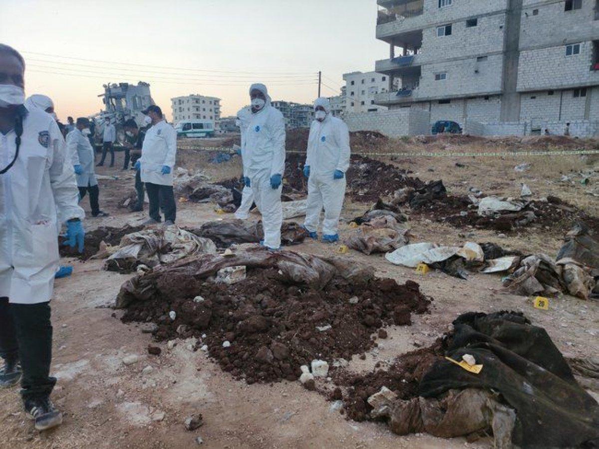 Afrin'de PKK katliamı: Toplu mezar bulundu