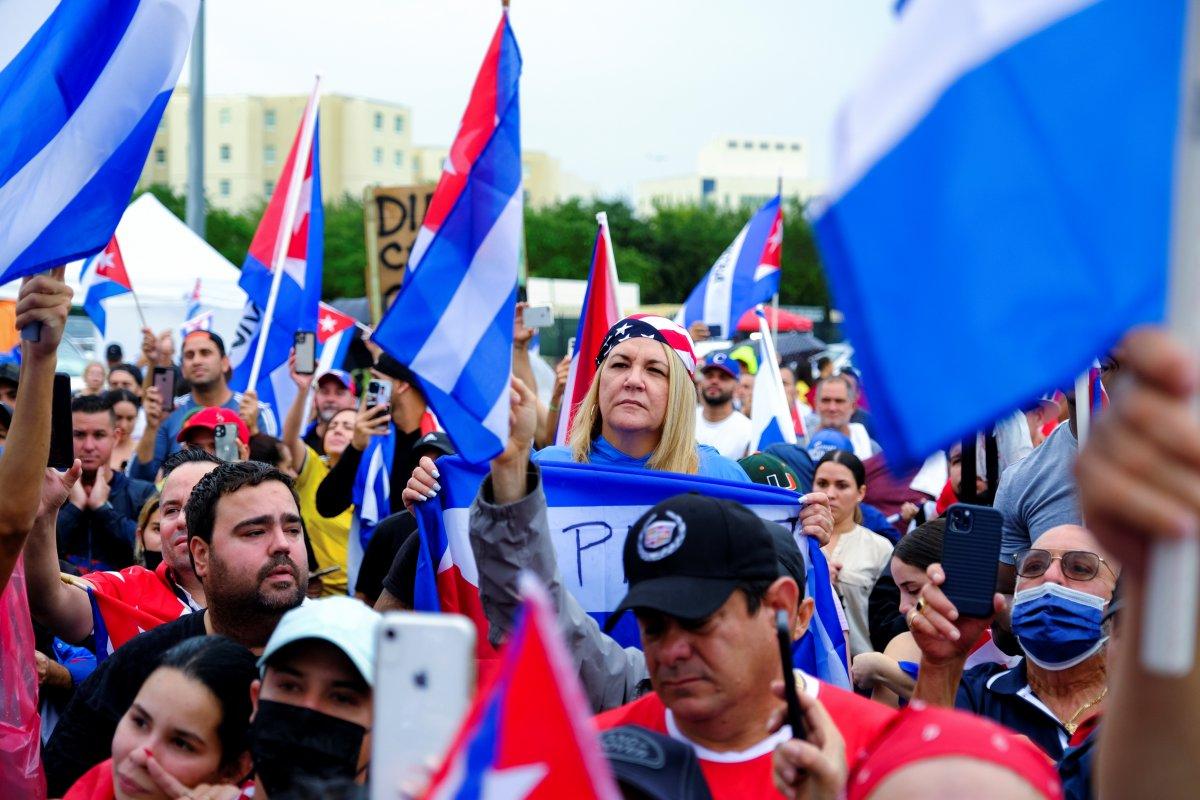 ABD'de Küba için gösteri