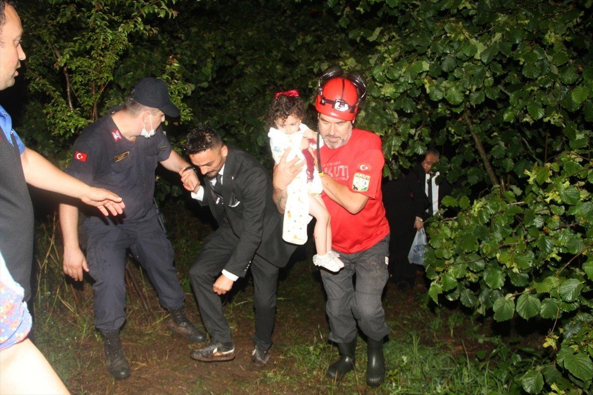 Giresun'da baraj kapakları açıldı, düğünde mahsur kaldılar