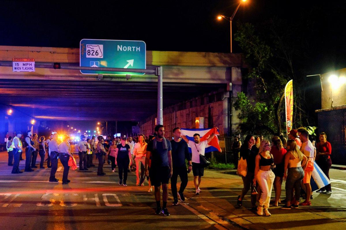 ABD'de Küba için gösteri