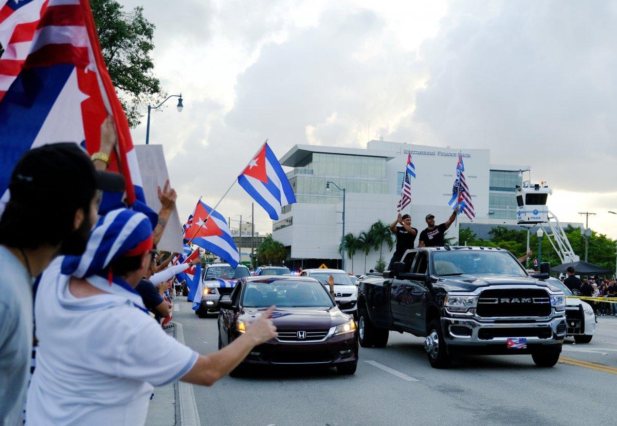 ABD'de Küba için gösteri