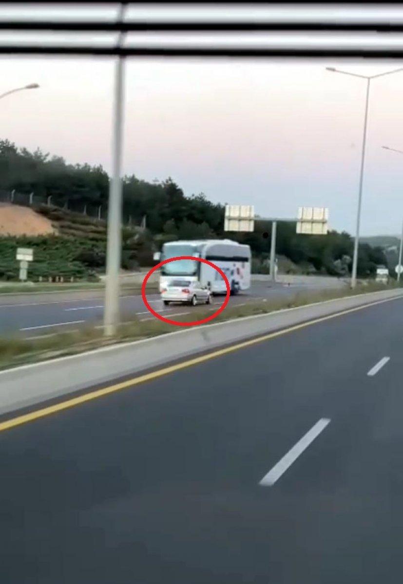 Ankara’da ters yöne giden sürücü