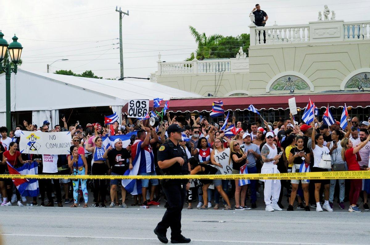 ABD'de Küba için gösteri
