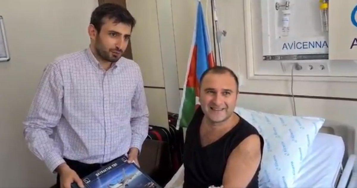 Selçuk Bayraktar, Karabağ gazisini ziyaret etti