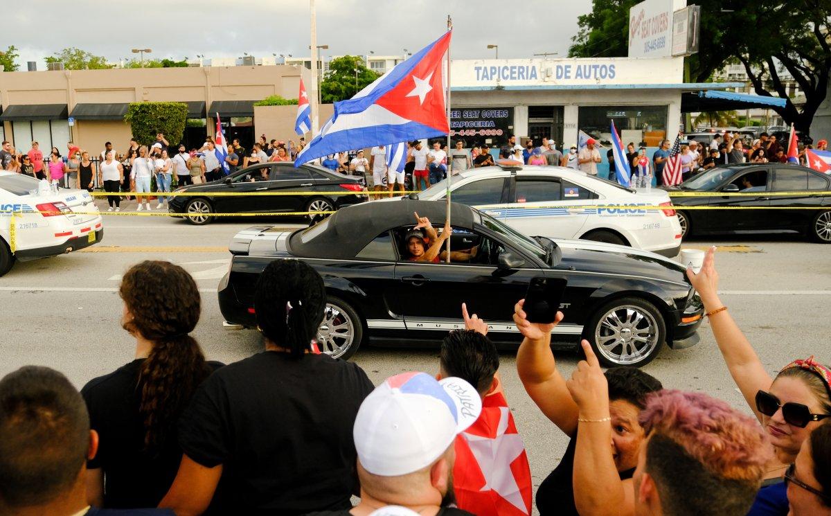 ABD'de Küba için gösteri