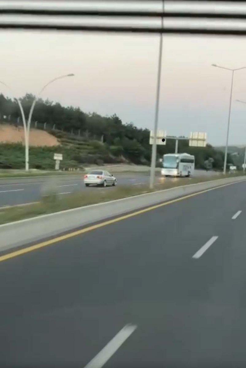 Ankara’da ters yöne giden sürücü