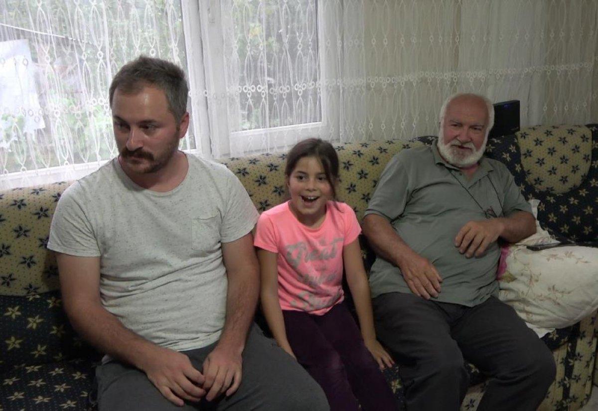 Rize'de bahçede çalışırken yorgun mermi ile vuruldu