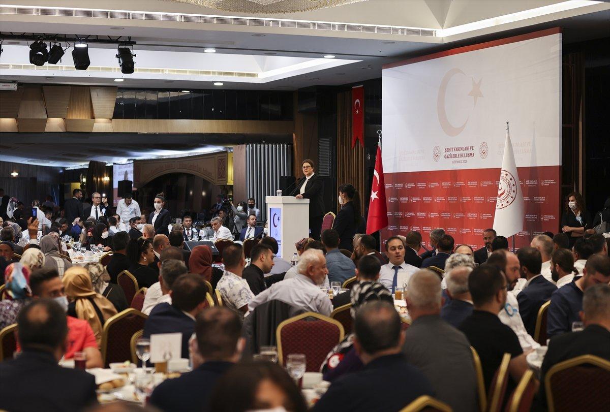 Derya Yanık şehitler yakınları ve gazilerle bir araya geldi