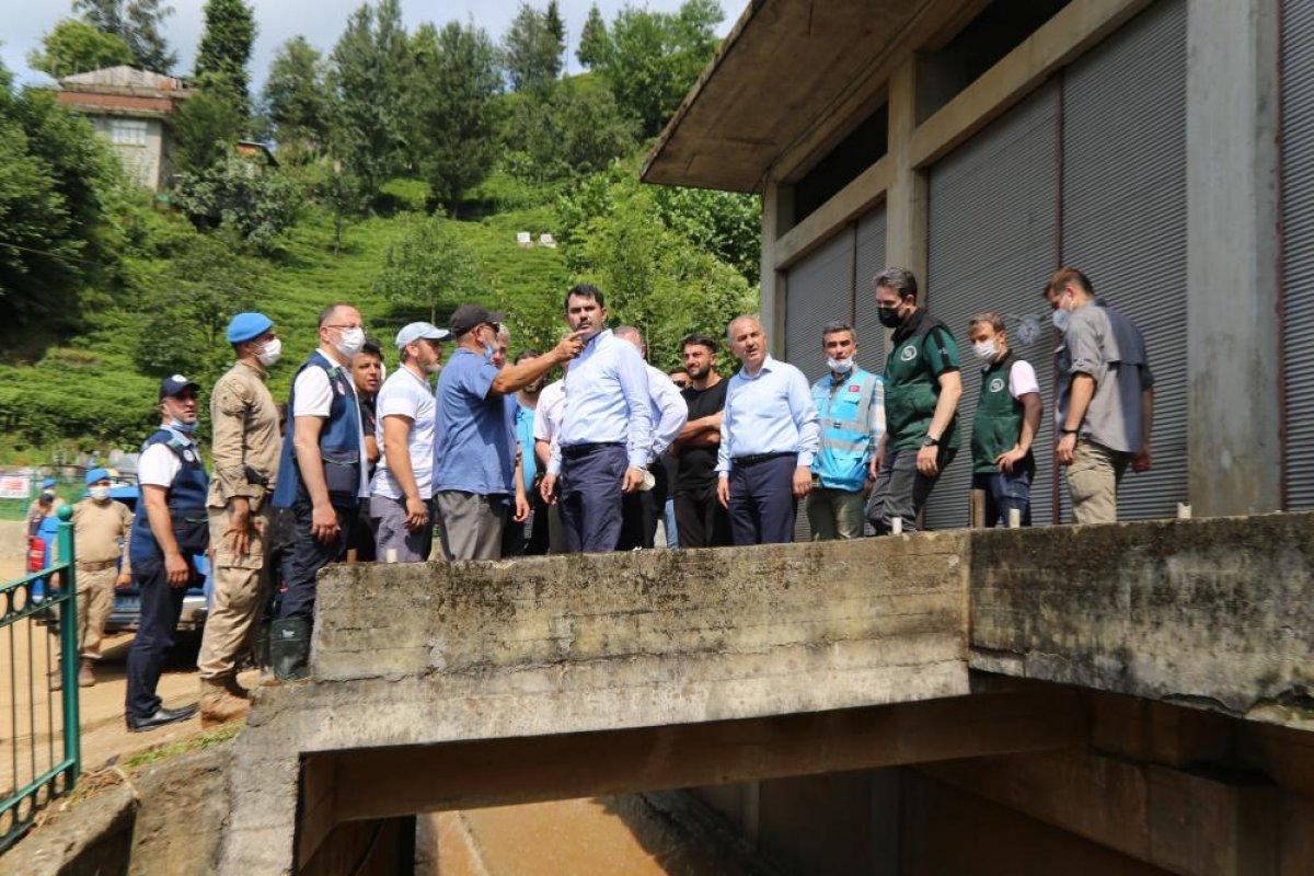 Murat Kurum: Rize'de, 24 ağır hasarlı bina tespit ettik