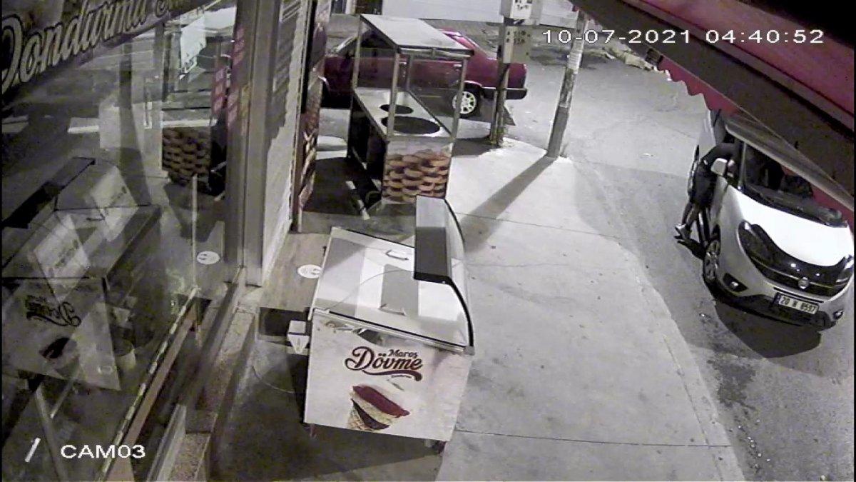 Esenyurt’ta 10 dakikada akü, cep telefonu, cüzdan çalan hırsız kamerada