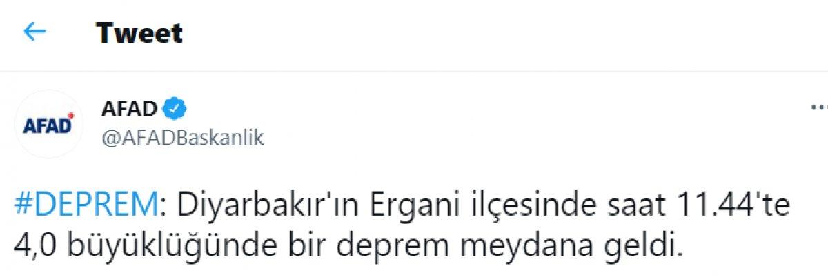 Diyarbakır'da çevre illerden hissedilen deprem