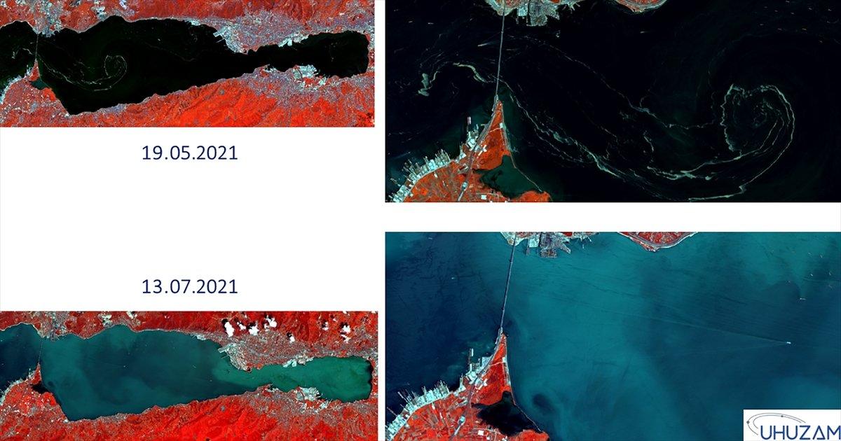 Marmara Denizi'nin uzaydan çekilen görüntüleri