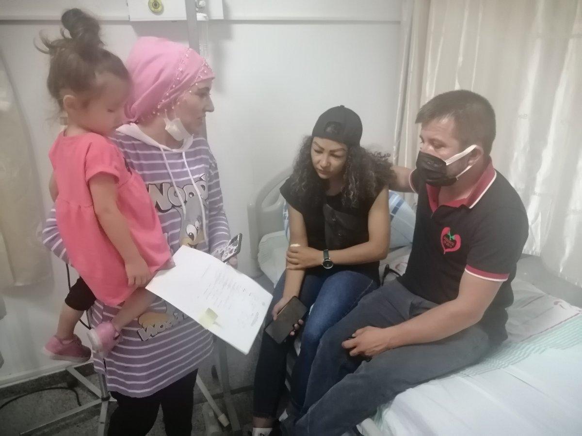 Aksaray'da reklam yüzü olmaya gitti, hastanelik oldu