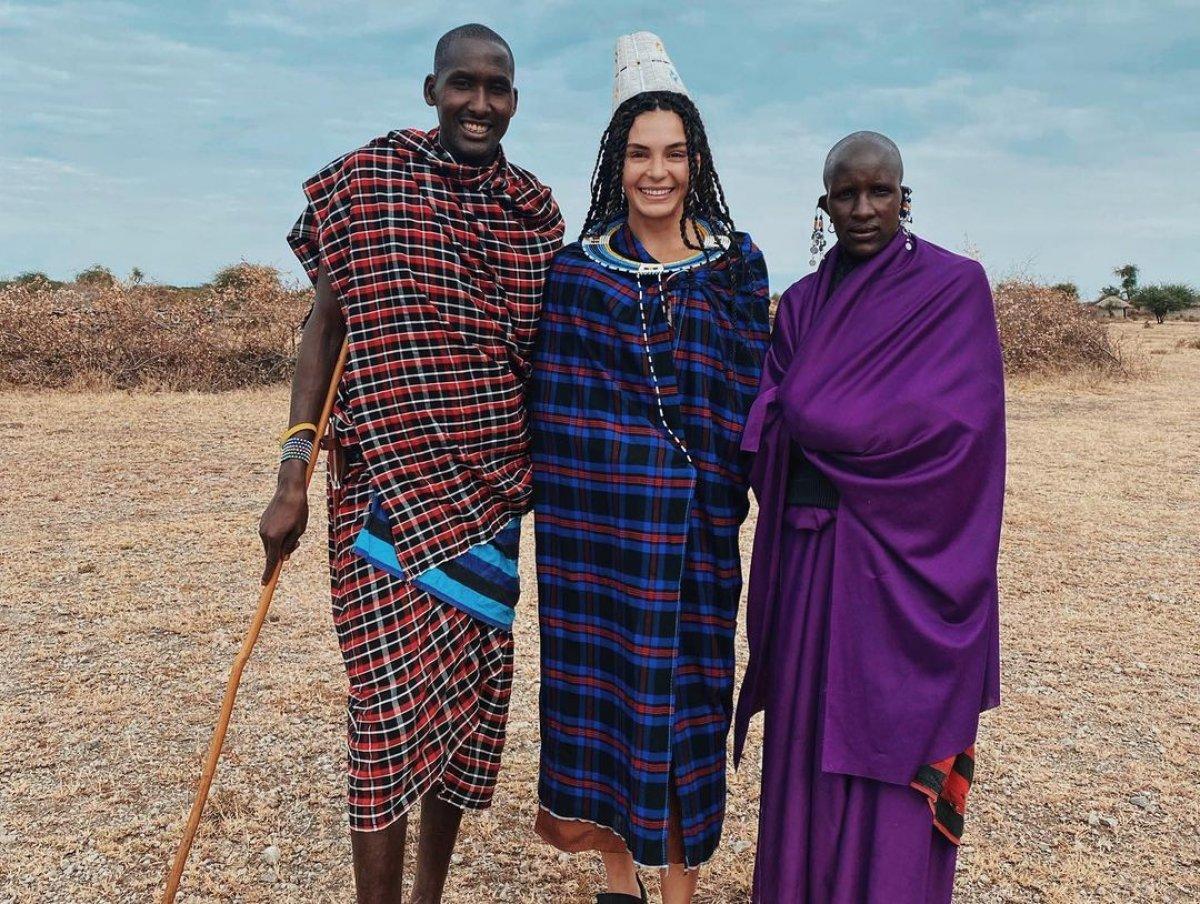 Ebru Şahin ile Cedi Osman Afrika’da