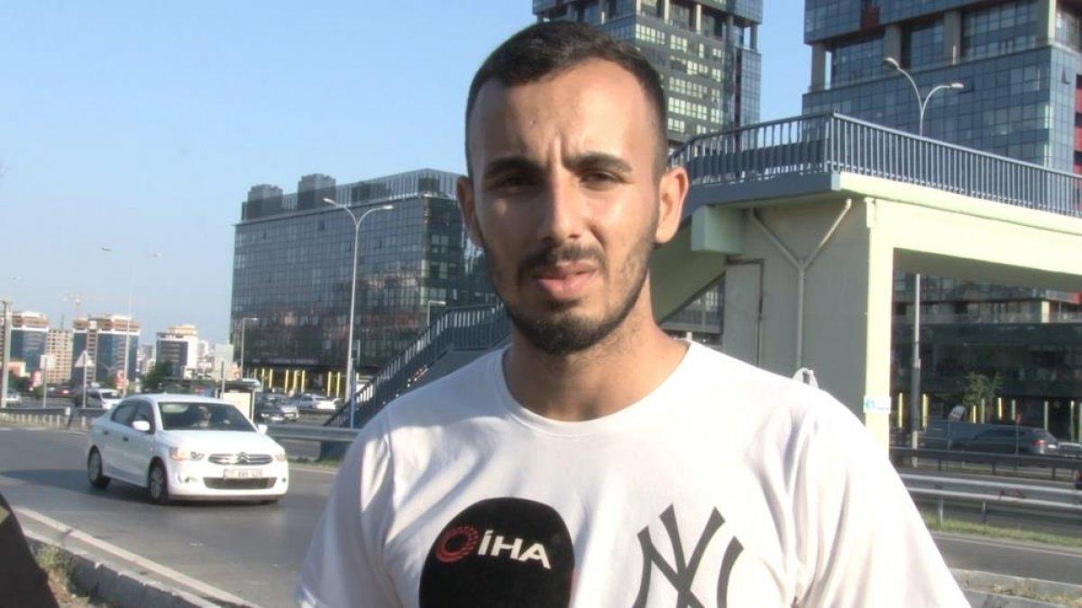 Maltepe'de çarpışan iki otomobil hurdaya döndü