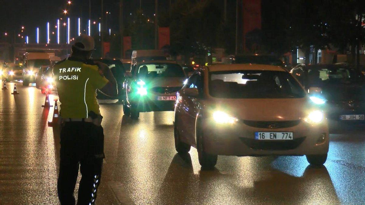 Bursa'da bayram öncesi trafik denetimi