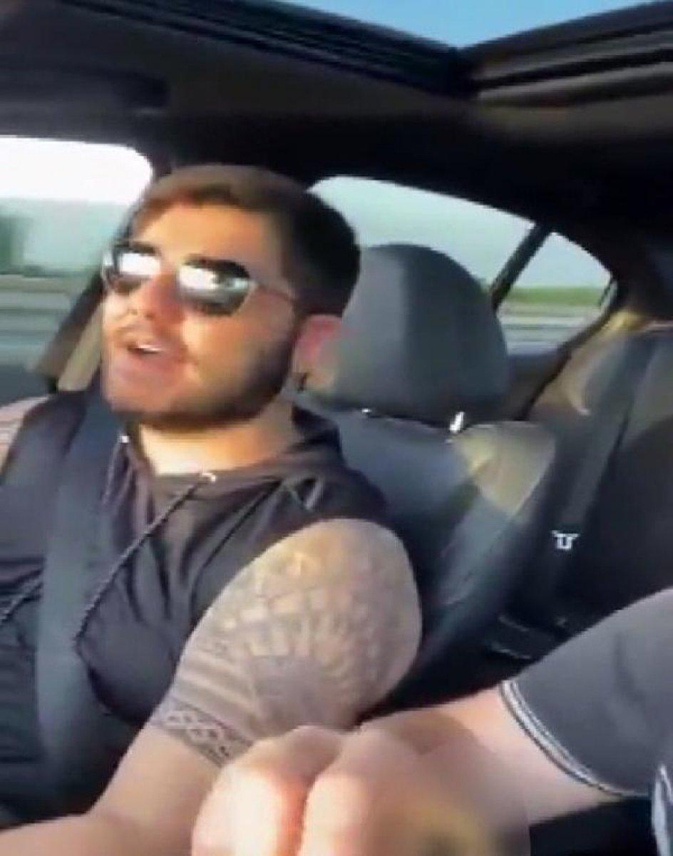 Burakcan Övüç, araba kullanırken alkol aldığı anları paylaştı